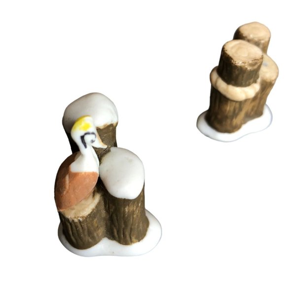 Pacific Rim Christmas Village Accessories Boardwalk Dock Snow Pelicans Piling - Picture 12 of 15